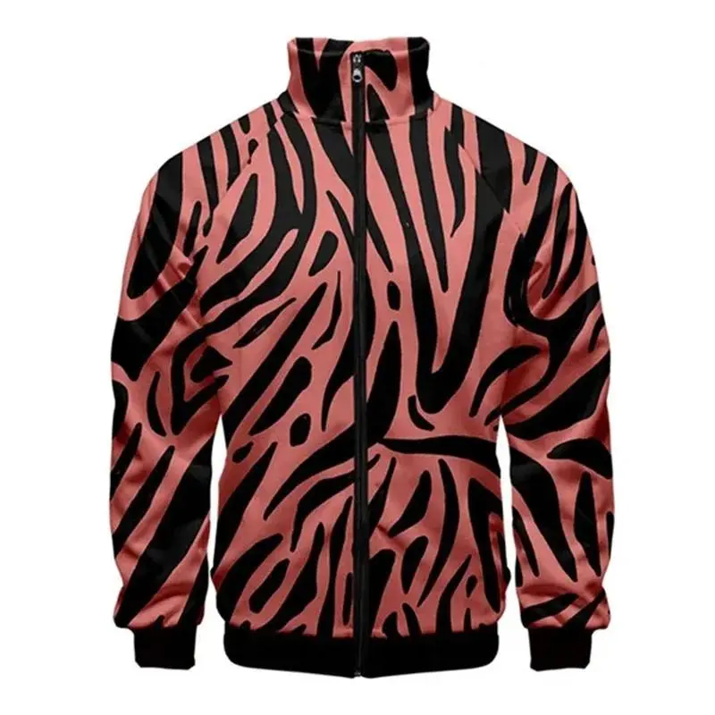 3D Print Animal Texture Jacket For Men Women New Style Harajuku Mens Deigner Clothes Casual Leopard Collar Zipper Autumn Coat