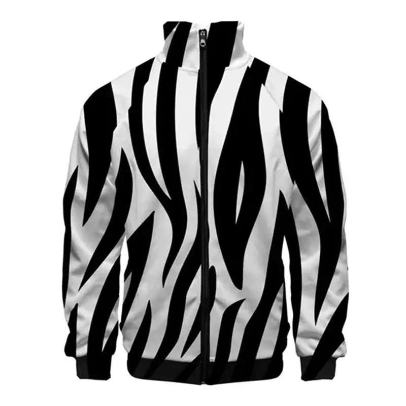 3D Print Animal Texture Jacket For Men Women New Style Harajuku Mens Deigner Clothes Casual Leopard Collar Zipper Autumn Coat