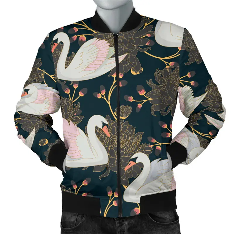 Fashion Animal Print Casual Mens Jacket Cool Hip Pop Graphic Print Hooded Coats Autumn Bomber Oversize Loose Jacket Mens Clothes