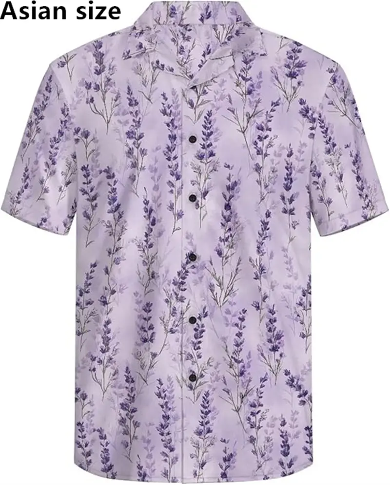3D Print Summer Fashion Mens Hawaiian Shirts Short Sleeve Button Coconut Tree Printed Casual Beach Aloha Shirt Vintage Classic