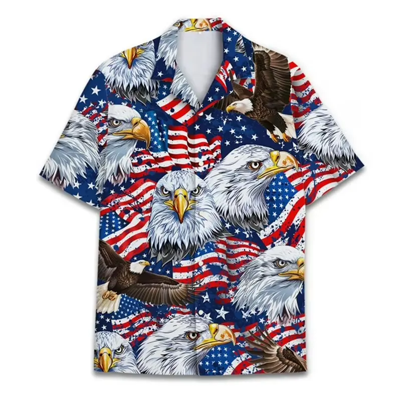 Summer Fashion Men's Short Sleeve Printed Shirt 3D Print Hip Hop Pattern Hawaiian Casual Style For Men Women Vacation Tops