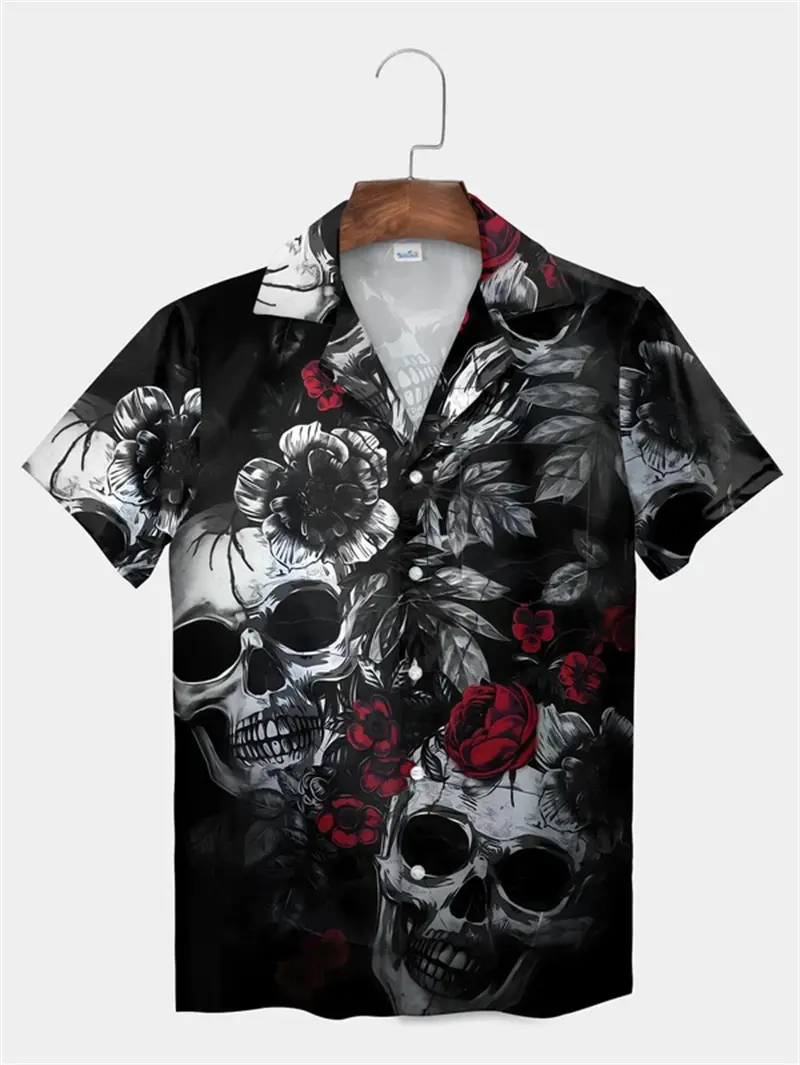 Resort Casual Shirts Men Clothes Funny Hawaiian Style Mexican Food Tacos Print Short Sleeve Shirt 2025 Summer Outdoor Y2k Blouse