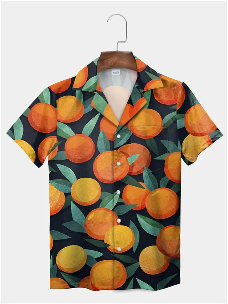 Resort Casual Shirts Men Clothes Funny Hawaiian Style Mexican Food Tacos Print Short Sleeve Shirt 2025 Summer Outdoor Y2k Blouse