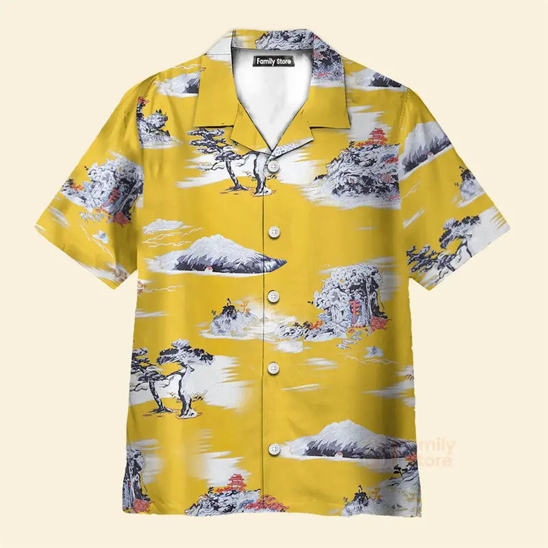 Novelty Sky Aircraft 3D Print Hawaiian Shirts Mens Street Fashion Hawaii Button Lapel Tops Summer Aviation Aloha Beach Shirt