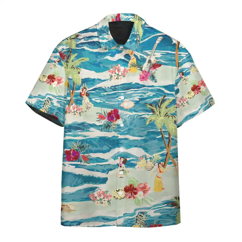 Fashion Flamingo Hawaiian Shirt For Men Women 3D Print Animal Pattern Blouse Summer Vacation Street Short Sleeve Button Shirts