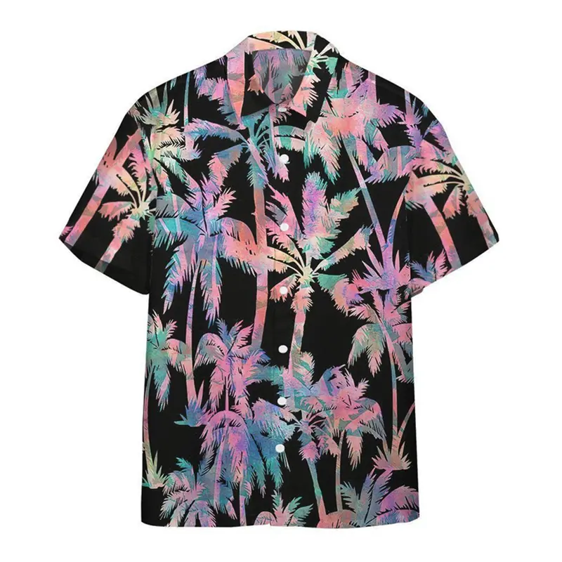 Fashion Flamingo Hawaiian Shirt For Men Women 3D Print Animal Pattern Blouse Summer Vacation Street Short Sleeve Button Shirts