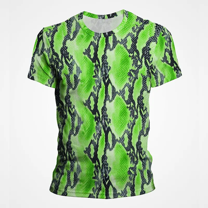 Summer 3D T-shirt Snake Skin Textures T Shirt Men Women Horror Snake Pattern Print tshirt Goth Fashion Streetwear Tee Clothes