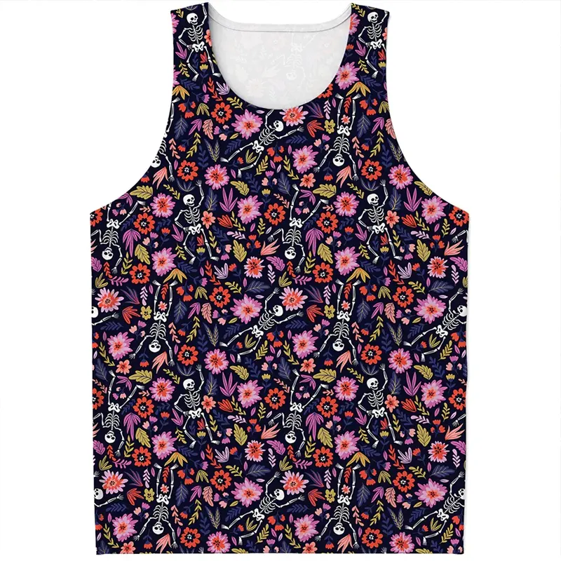Hot Sale Gym 3D Printed Vest Fashion Summer Men Tank Tops Sleeveless Shirts Summer Harajuku Personality Vest Men's Clothing
