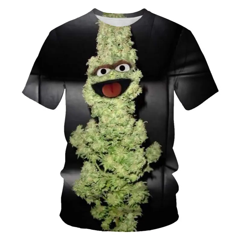 Hip-hop Spoof Pattern Mens T Shirt 3D Printing Street Personality Trend Short-sleeved Comfortable O-neck Top T Shirt Funny Shirt