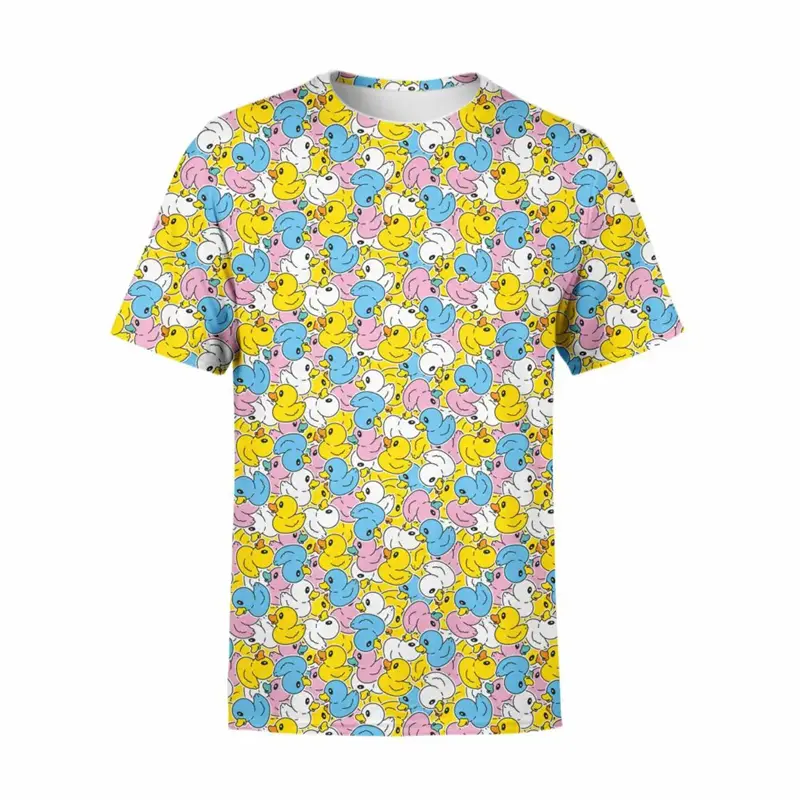 2024 Duck 3d Printed T-Shirt For Men Streetwear Funny Tops Casual T-Shirts High Quality Harajuku Tees Kids Grappige Tops Clothes