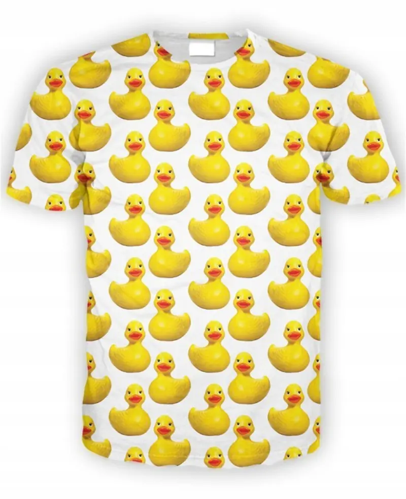 2024 Duck 3d Printed T-Shirt For Men Streetwear Funny Tops Casual T-Shirts High Quality Harajuku Tees Kids Grappige Tops Clothes