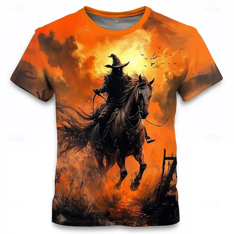 Men Women  T Shirt Halloween 3d Printed Pumpkin T-shirt Fashion Oversized T Shirt Casual Short Sleeve Tops Tees Kids Clothes