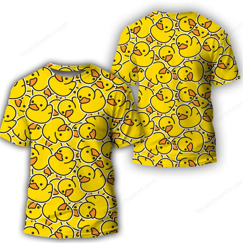 2024 Duck 3d Printed T-Shirt For Men Streetwear Funny Tops Casual T-Shirts High Quality Harajuku Tees Kids Grappige Tops Clothes