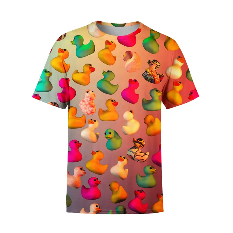 2024 Duck 3d Printed T-Shirt For Men Streetwear Funny Tops Casual T-Shirts High Quality Harajuku Tees Kids Grappige Tops Clothes