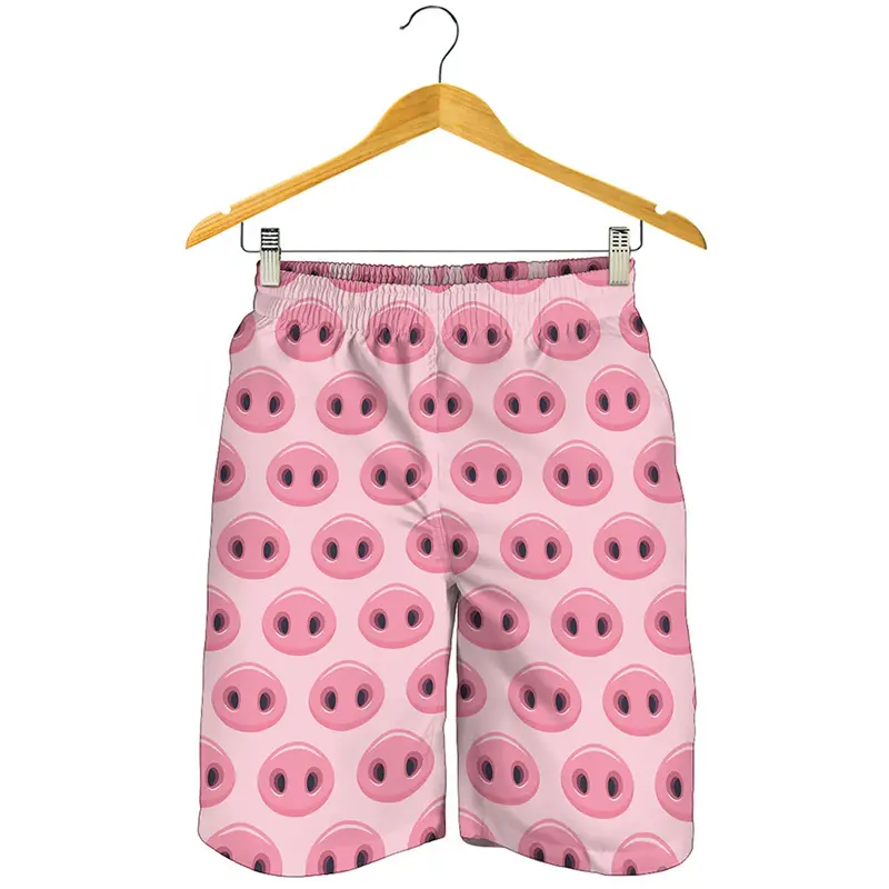 Mini Cute Animal 3D Print Beach Shorts Men Womens Summer Hawaii Surf Board Shorts Kids Casual Bear Panda Graphic Swim Trunks