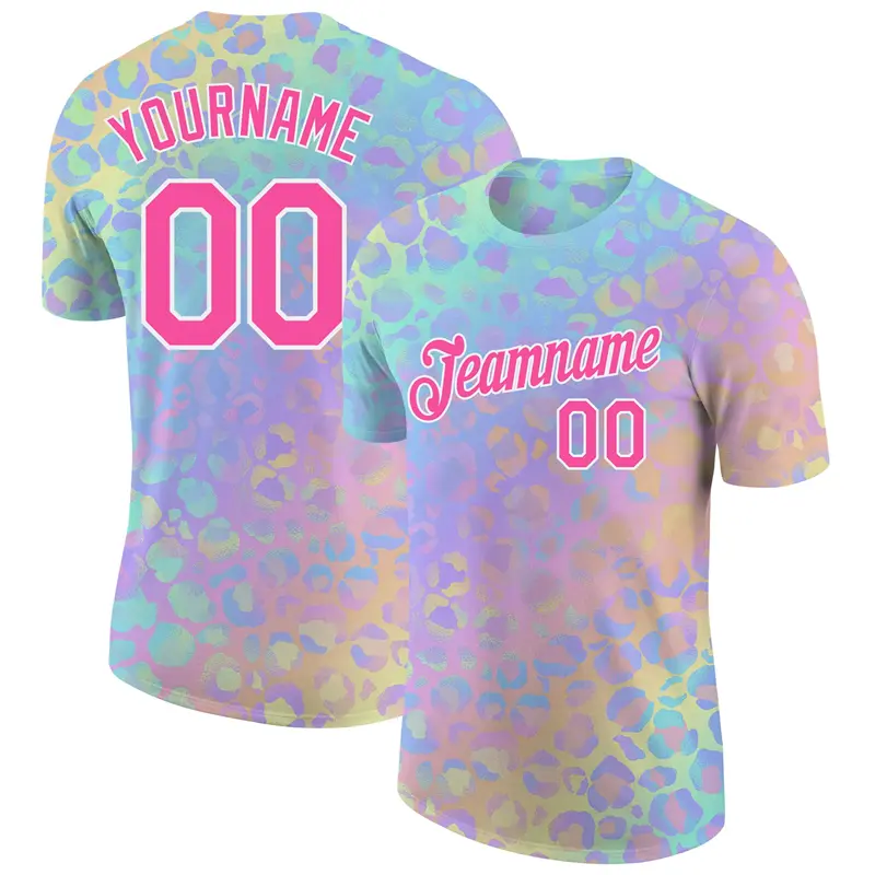 Custom Name Teamname Uniform 3D Printed Colrful T-shirt For Men Fashion Sports Fitness DIY Team Clothing Tracksuits Harajuku Top