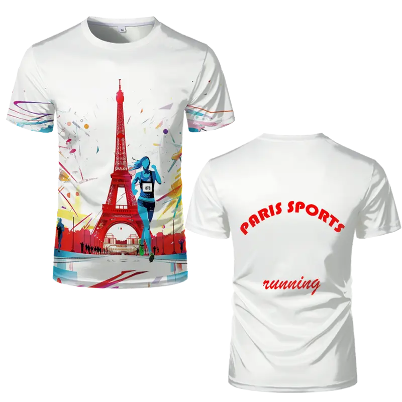 2024 New Fashion France Paris Eiffel Tower 3D Print Mens Sports Tshirt Casual Women Kids Streetwear O-Neck Short Sleeve Tee Tops