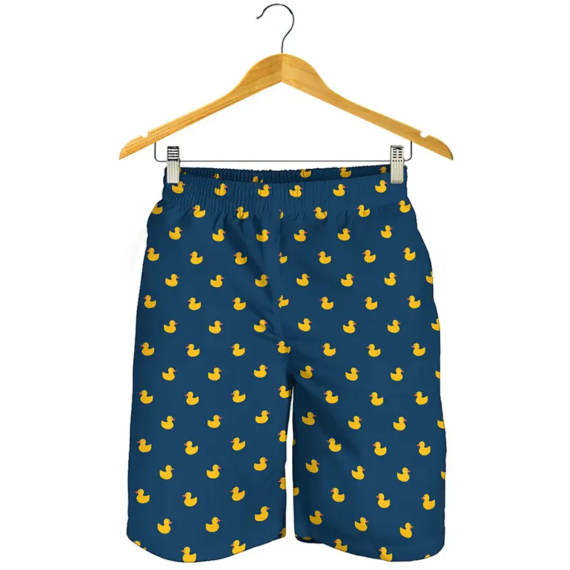New Hot Sale Funny Animal Dog 3D Printed Short Pants Men Summer Cool Duck Swim Trunks Kids Women Hawaii Vacation Beach Shorts