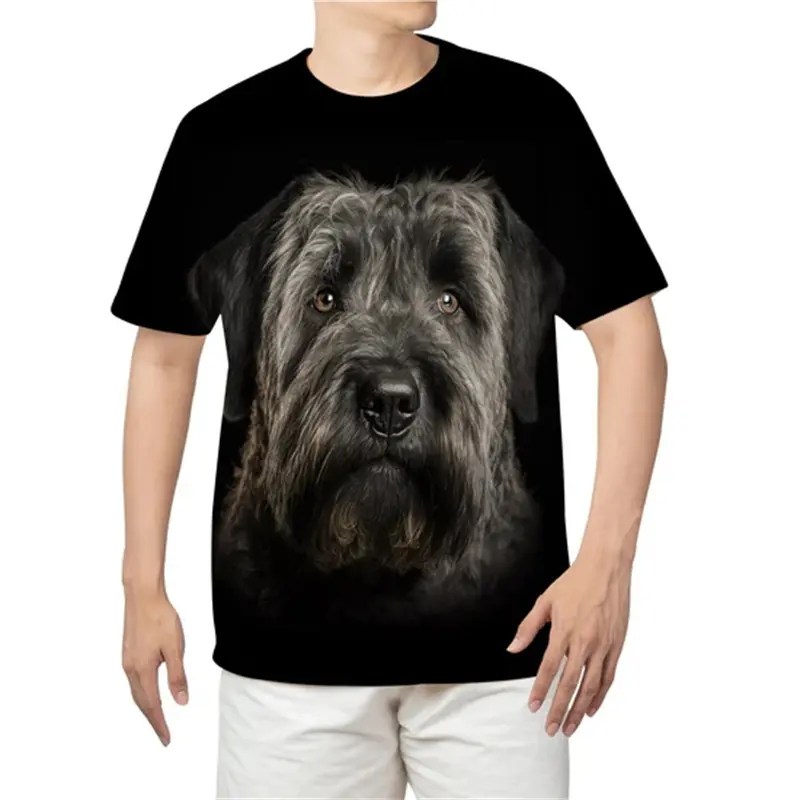Summer Bull-terrier Dog Graphic 3D Print T-Shirts Men Women Dog Animal T Shirt Short Sleeve Oversized Harajuku Y2k Kids Tee Top