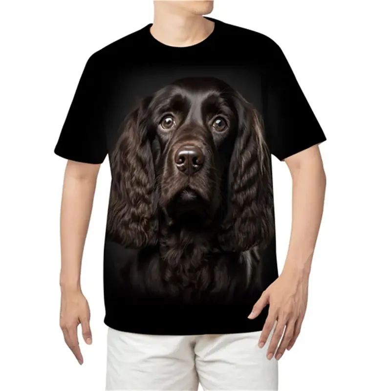 Summer Bull-terrier Dog Graphic 3D Print T-Shirts Men Women Dog Animal T Shirt Short Sleeve Oversized Harajuku Y2k Kids Tee Top
