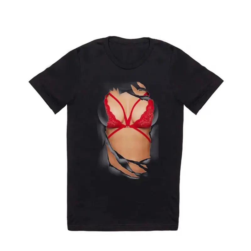 Anime Beauty 3D Printed T-shirts Mens Sexy Top Tees Harajuku Short Sleeve Hentai T-shirt Casual Loose Oversized Men Y2k Clothing
