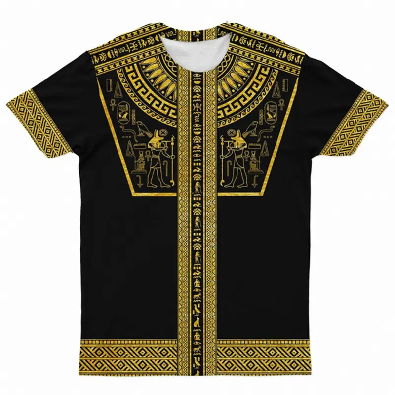 Summer Men Fashion T Shirt 3D Egyptian God Eye Of Horus Printed Women O-Neck T-shirt Casual Short Sleeve Oversized Kids Tees Top