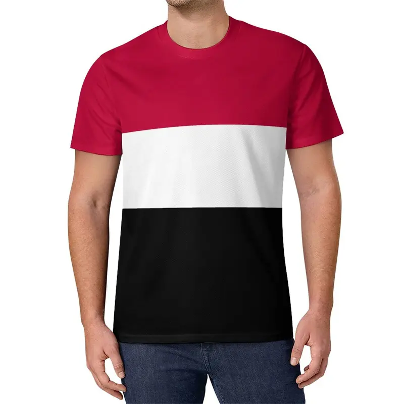 Men's 3D Venezuela Printed T-shirt Summer Fashion Casual Outdoor Sports Fitness Round Neck Short Sleeved Men's Clothing Flag Top