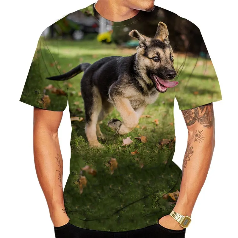Novelty Sheepdog 3D T-Shirt Mens Y2k Clothing Cute Dog Animal Print Women Short Sleeve T Shirt Oversized Harajuku Kids Tee Tops