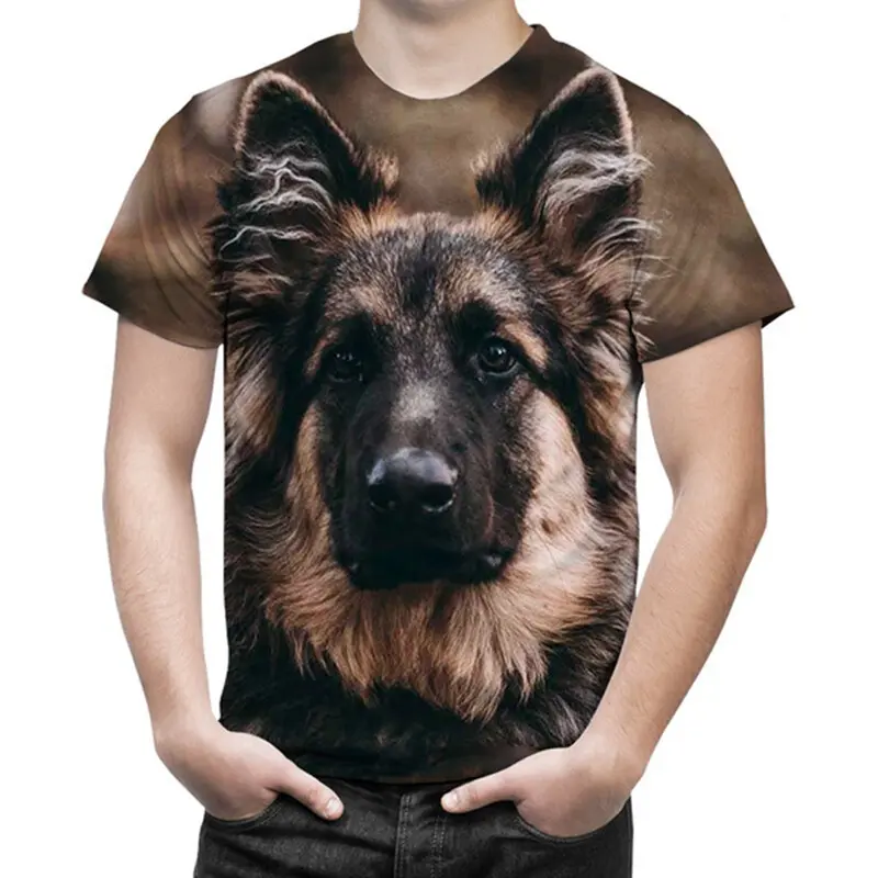 Novelty Sheepdog 3D T-Shirt Mens Y2k Clothing Cute Dog Animal Print Women Short Sleeve T Shirt Oversized Harajuku Kids Tee Tops