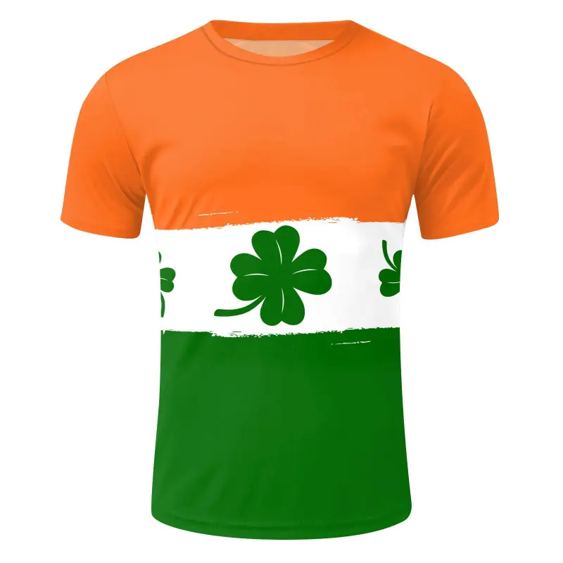 St. Patrick's Day Mens 3d All Printed Vintage T Shirt Short Sleeved Shirt Top T Shirt Unisex Harajuku Y2k Streetwear Kids Tees