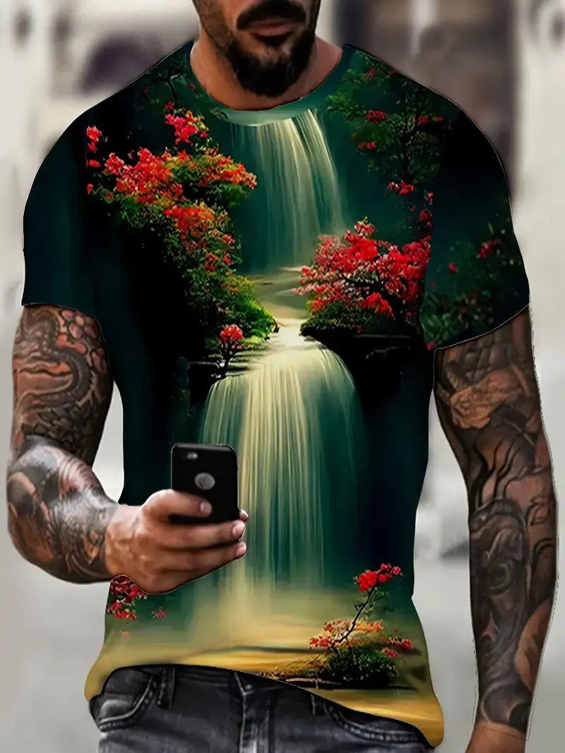 2024 Men's Quick Dry Cross 3D Y2k Graphic T Shirts Mens Womens Round Neck Short Sleeve Tees Tops Kids Streetwear Casual T Shirt 