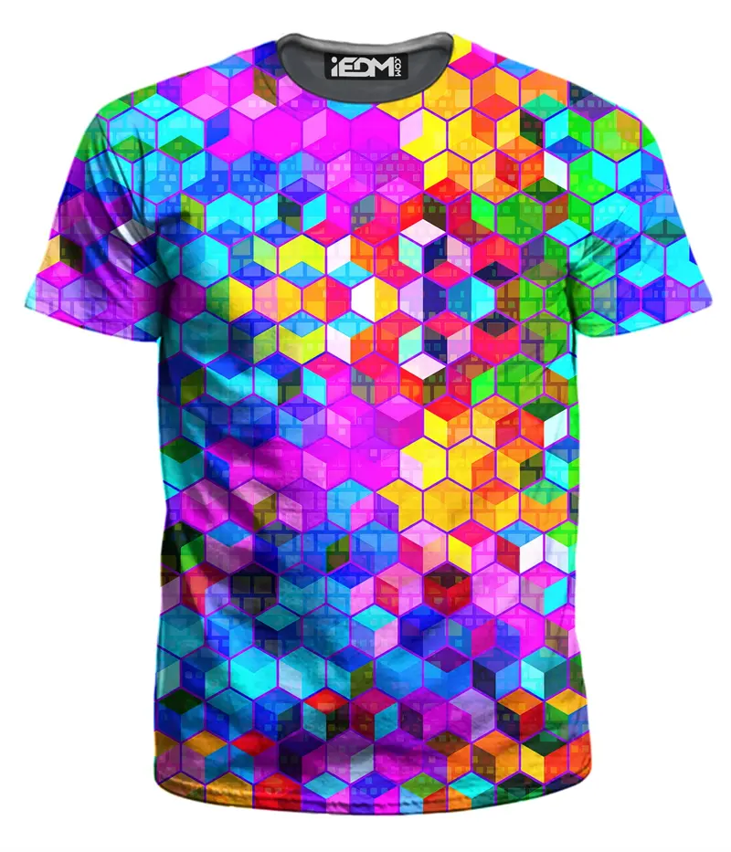 Coloured Dinosaur Pattern T-Shirt Men Fashion Personalised 3D Printed T-Shirt for Kids Summer Popular Outdoor Loose Clothing Top