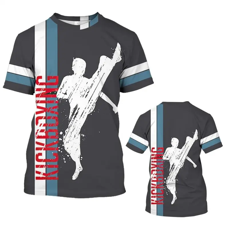 Taekwondo Judo Sport Graphic T Shirt For Men 3D Printed T-Shirts Kids Hip Pop Unisex Cool Streetwear Short Sleeve Quick Dry Tops