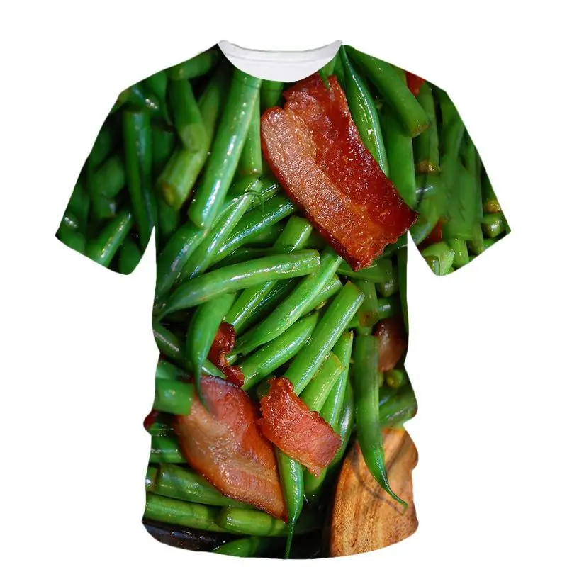 Beef Meat Graphic T Shirt Men Fashion 3d Print Summer Oversizled T-Shirt Personality Street Casual Tops Tees Y2k Unisex Clothes