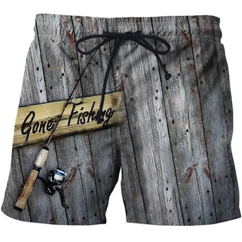 3d Print Animal Fish Surfing Board Short For Men Summer Swimwear Shorts Kids Beach Shorts Men Sports Pants Harajuku Clothing