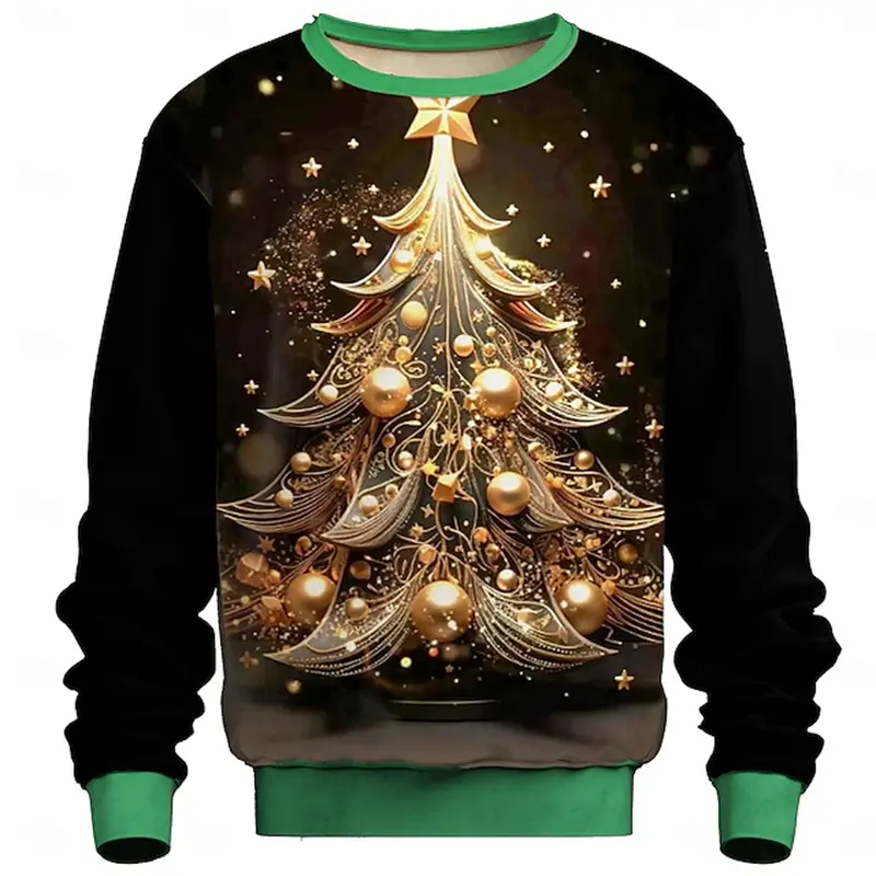 Christmas Hoodie For Men Boys 3D Football Pattern  Sweatshirt For Men Y2k Harajuku Casual Sweater Pullover Oversize Unisex Tops