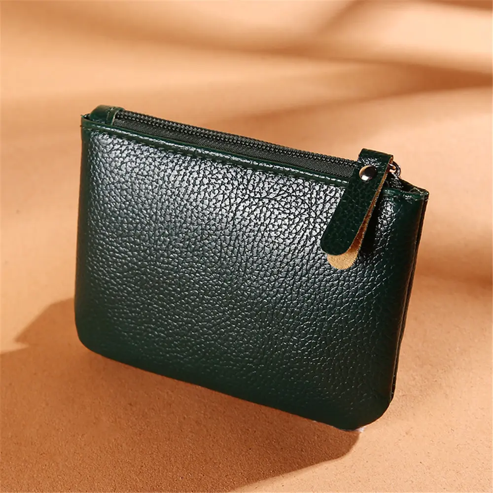New Fashion Women Pu Leather Mini Wallet Card Key Holder Zipper Coin Purse Wallet Children Storage Pocket Bags Pouch
