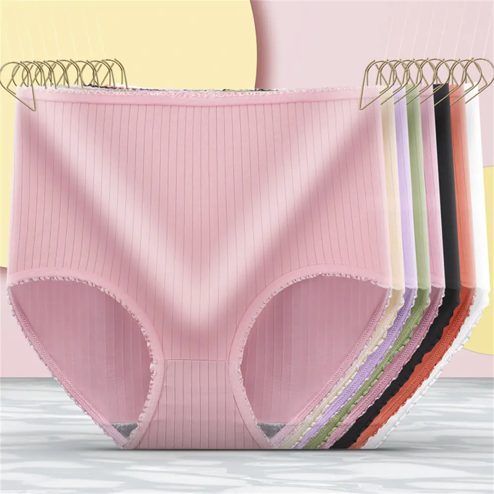 Women'S Underwear Women'S High Waist Tummy Control Butt Lift Waist Belt Breathable High Elasticity Large Size Women'S Briefs