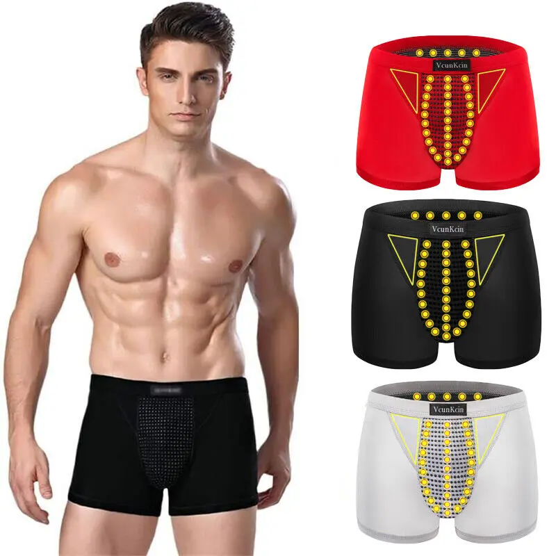 Energy-Field-Therapy Men'S Long-Lasting Underwear Magneticeft Energy Field Therapy Men Pants Magnetic Male Underwear Boxer