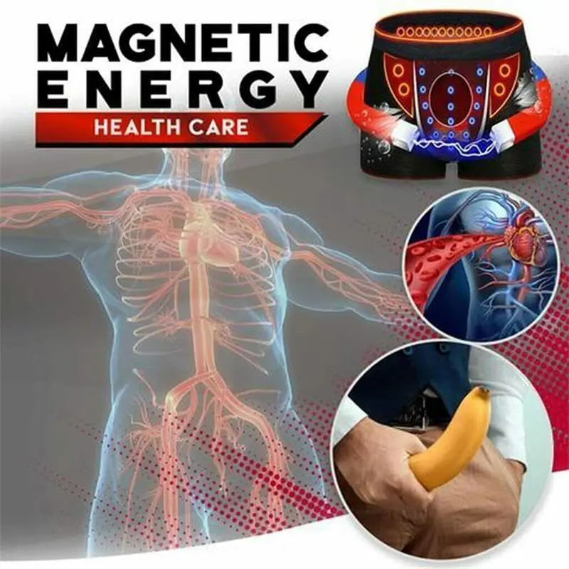 Energy-Field-Therapy Men'S Long-Lasting Underwear Magneticeft Energy Field Therapy Men Pants Magnetic Male Underwear Boxer