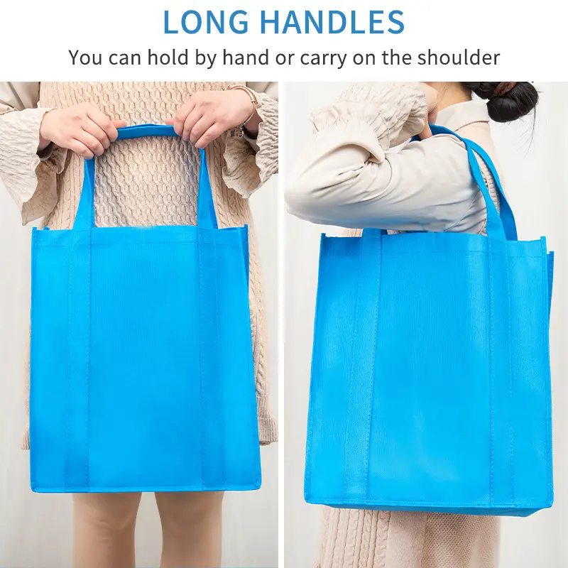 Non Woven Foldable Tote Bags Large Tote Bags Reusable Large Capacity Shopping Bags Travel Storage Bag Eco Bags Shopping Handbag