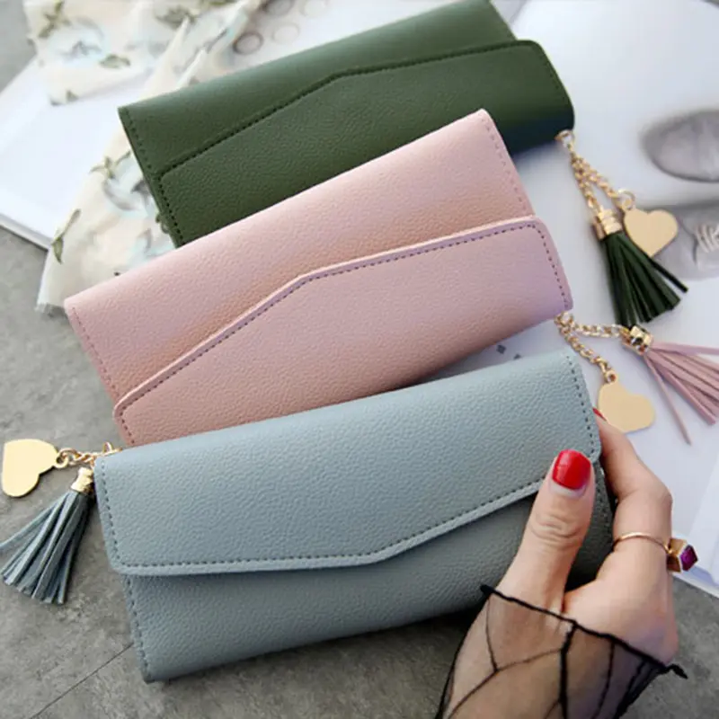 Luxury Wallet PU Women's Wallet Luxury Female Phone Wallet Credit Card Holder For Business Travel Gift