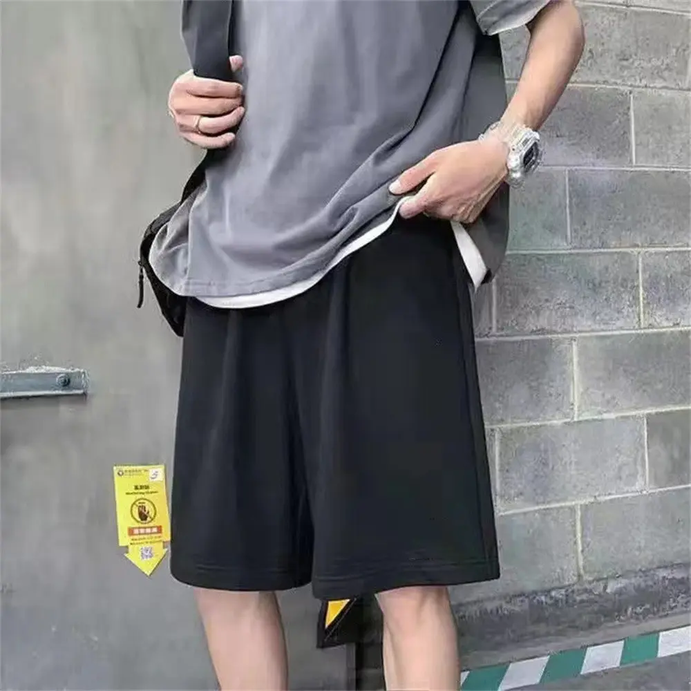 Summer Casual Shorts Men Boardshorts Drawstring Breathable Loose Beach Shorts Pants Comfortable Fitness Running Sport Sweatpants
