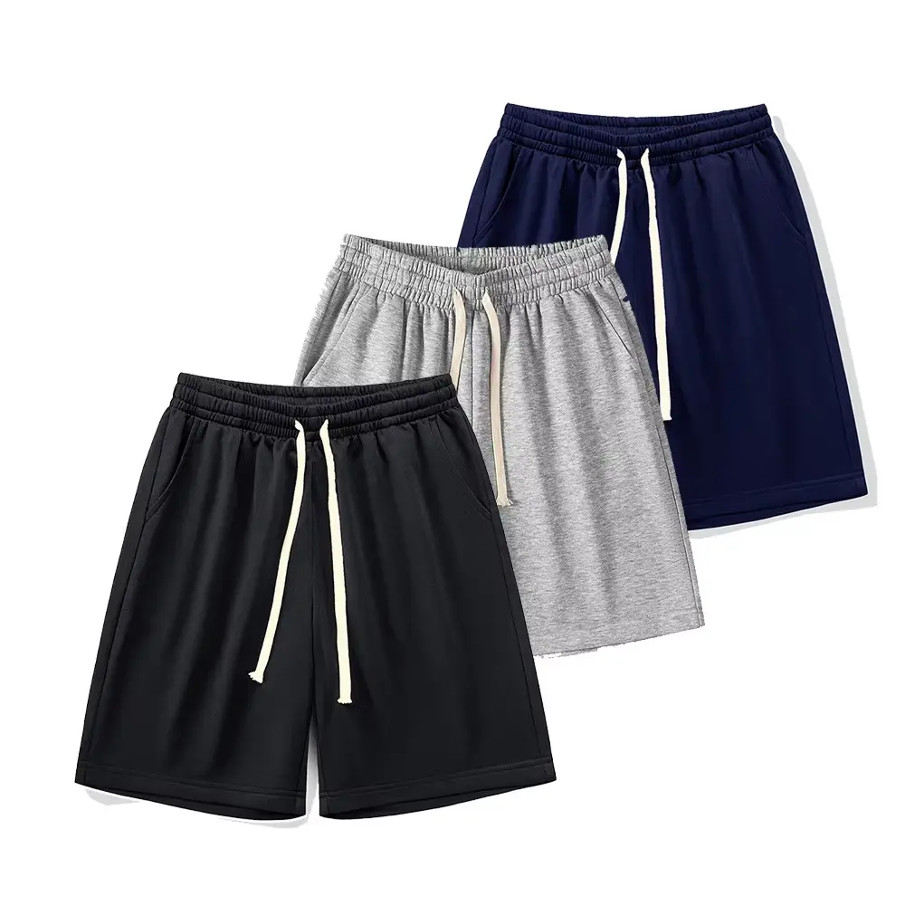 Summer Casual Shorts Men Boardshorts Drawstring Breathable Loose Beach Shorts Pants Comfortable Fitness Running Sport Sweatpants