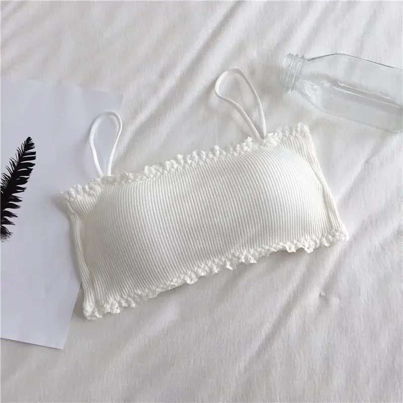 Women's Cotton Bra Female Tube Top Bra Women's Suspender Underwear Beautiful Tank Top Seamless Comfort Bra Sport Bra Lace Tops