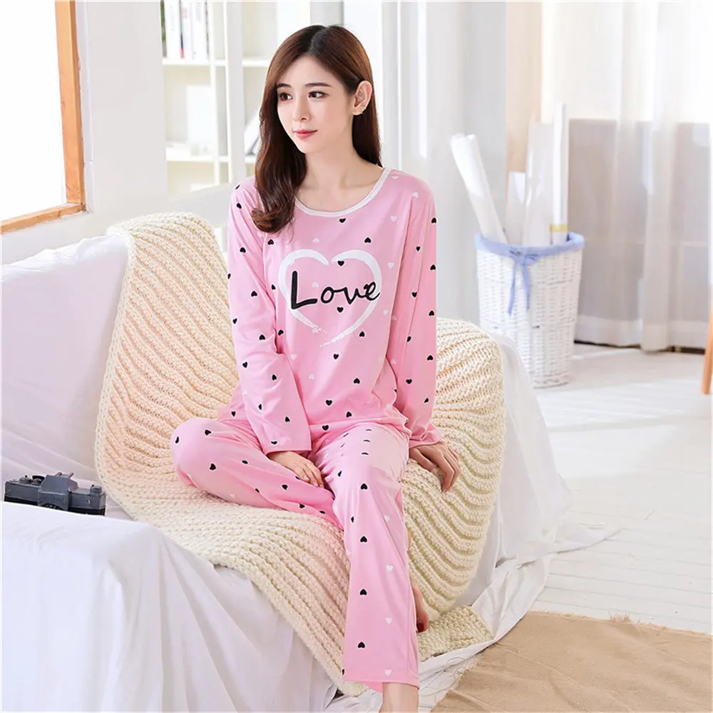 Kawaii Cartoon Ladies Womens Pyjamas Pj Set Nightwear Lounge Wear Pajamas Pyjama Top Trousers Night Suits Homewear