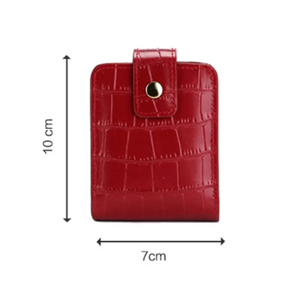 PU Leather Lipstick Bag Women Travel Cosmetic Bag Mirror Small Storage Bags Portable Makeup Bag Mini Toiletry Organizer Pouch