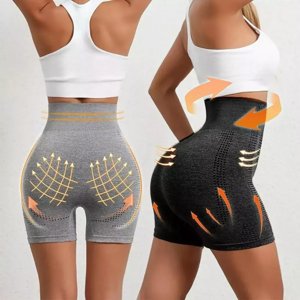 New 2025 Soft-Touch Compression Shorts Quick-Dry Seamless Light-Weight Vibration Shorts Moisture-Wicking Shaping Shorts for Yoga