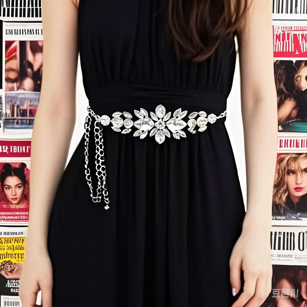 Women'S Belt Adjustable Fashion Belt Belt Accessory Rhinestone For Dress Accessory Women Special Occasion