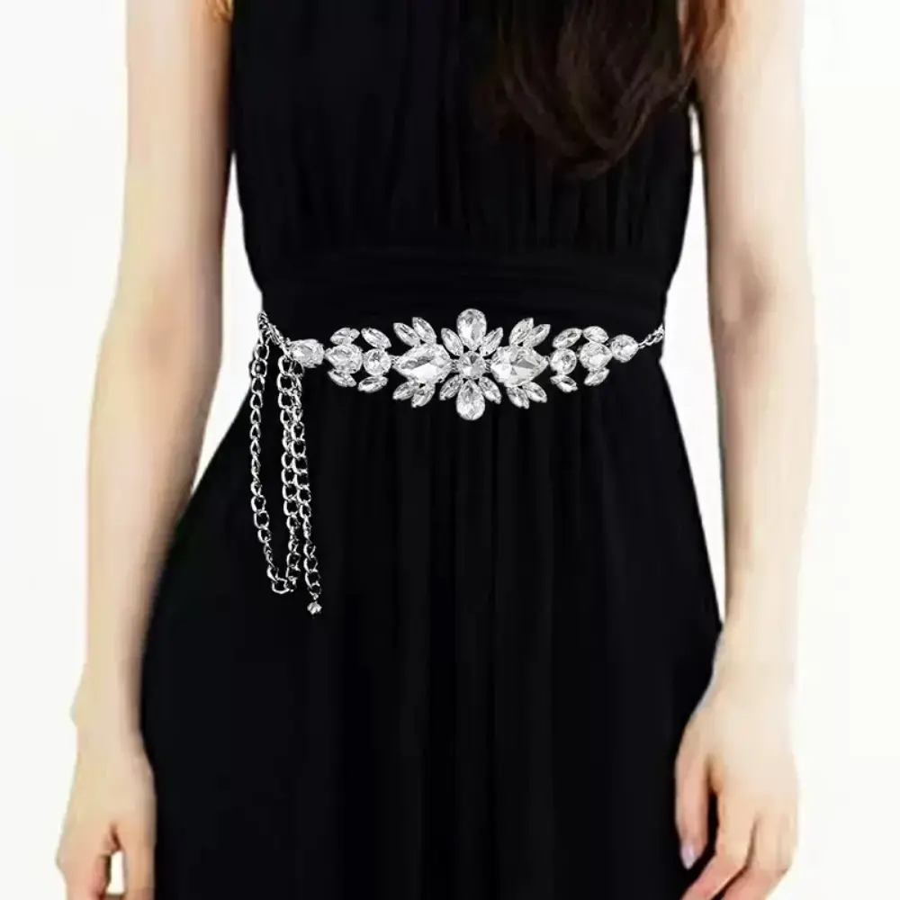 Women'S Belt Adjustable Fashion Belt Belt Accessory Rhinestone For Dress Accessory Women Special Occasion